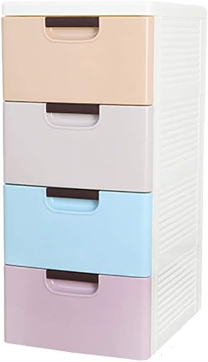 Thicken Drawer Storage Cabinet Baby Child Clothes Cabinet Baby Toy Locker Plastic Storage Box (Color : A, Size : 40 * 30 * 68cm)