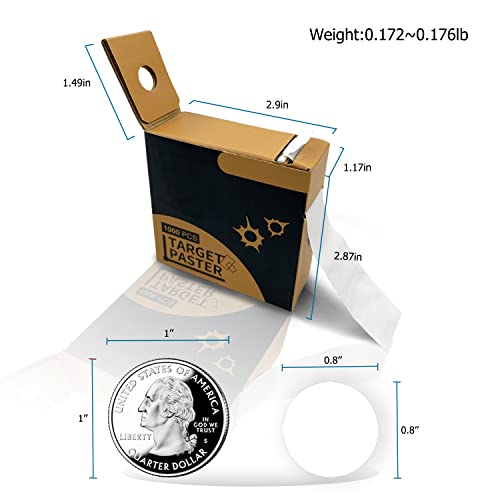Special Pie Target Pasters For Shooting,0.8 Inch Round Target Stickers For Shooting And Marksmanship,Uspsa/Ipsc/Idpa Practice,1000 Per Box #TOP4