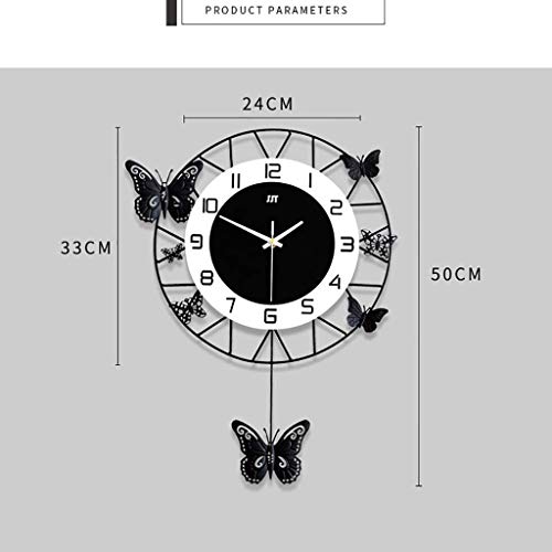 Horloge de quartz non cocher XJBTBA murale décorative pour maison - 4