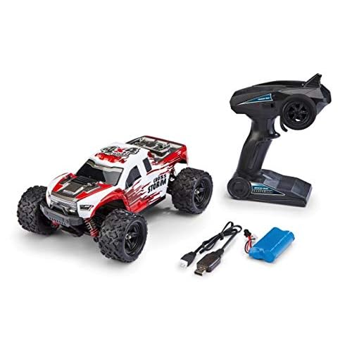 Revell Control 24830 X-Treme schneller RC Truggy Cross Storm, 2.4 GHz, proportional, 4WD Allrad, geländegängig, bis zu 50 km/h ferngesteuertes Auto, Rot