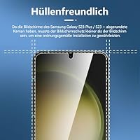 NEW'C Panzer Schutz Glas für Samsung Galaxy S23+ / S23 Plus, Schutzfolie – Ansicht 3