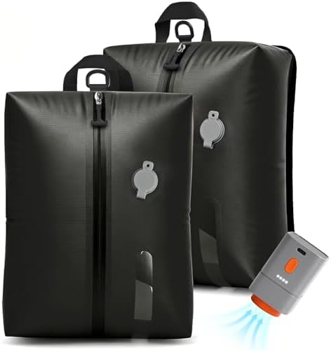 Accenter Vakuumbeutel für Kleidung Reise mit Pumpe,IP68 Koffer Organizer | Wiederverwendbare Aufbewahrungstasche, Vakuum-Platzsparer, Reise-Gadgets für Reise, Kleiderschrank Organi