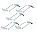 uxcell® M4 x 75mm Male Thread Spring Loaded Hollow Wall Round Head Toggle Bolt 10pcs