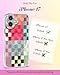 Toycamp for iPhone 17 Case - Compatible with Magsafe Women Girls Aesthetic Cute Girly Kawaii Plaid Unique Design Laser Bling Lens Protector Magenetic Funda for Apple 17 Phone Cover