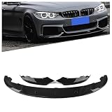 for 2014-2020 BMW F32 F33 F36 4 Series M Sport Front Lip Spoiler Glossy Black