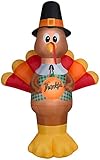 Gemmy Airblown Thankful Turkey Giant, 10 ft Tall, Multi