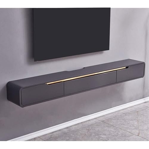 Meuble TV flottant à tiroirs et console murale moderne