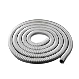 GuidNaurys Staubsaugerschlauch mit Balg, 28 mm Innendurchmesser, 34 mm Außendurchmesser, werkseitig geschraubter Schlauch, weiches Rohr Biegeschlauch