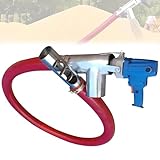 Pnpaea Transportador De Granos,Equipo PortáTil De Transferencia De Polvo, MáQuina PortáTil De SuccióN De Granos, SinfíN De Alta Resistencia De 1500 W, para Uso DoméStico 1.5m/59inHose
