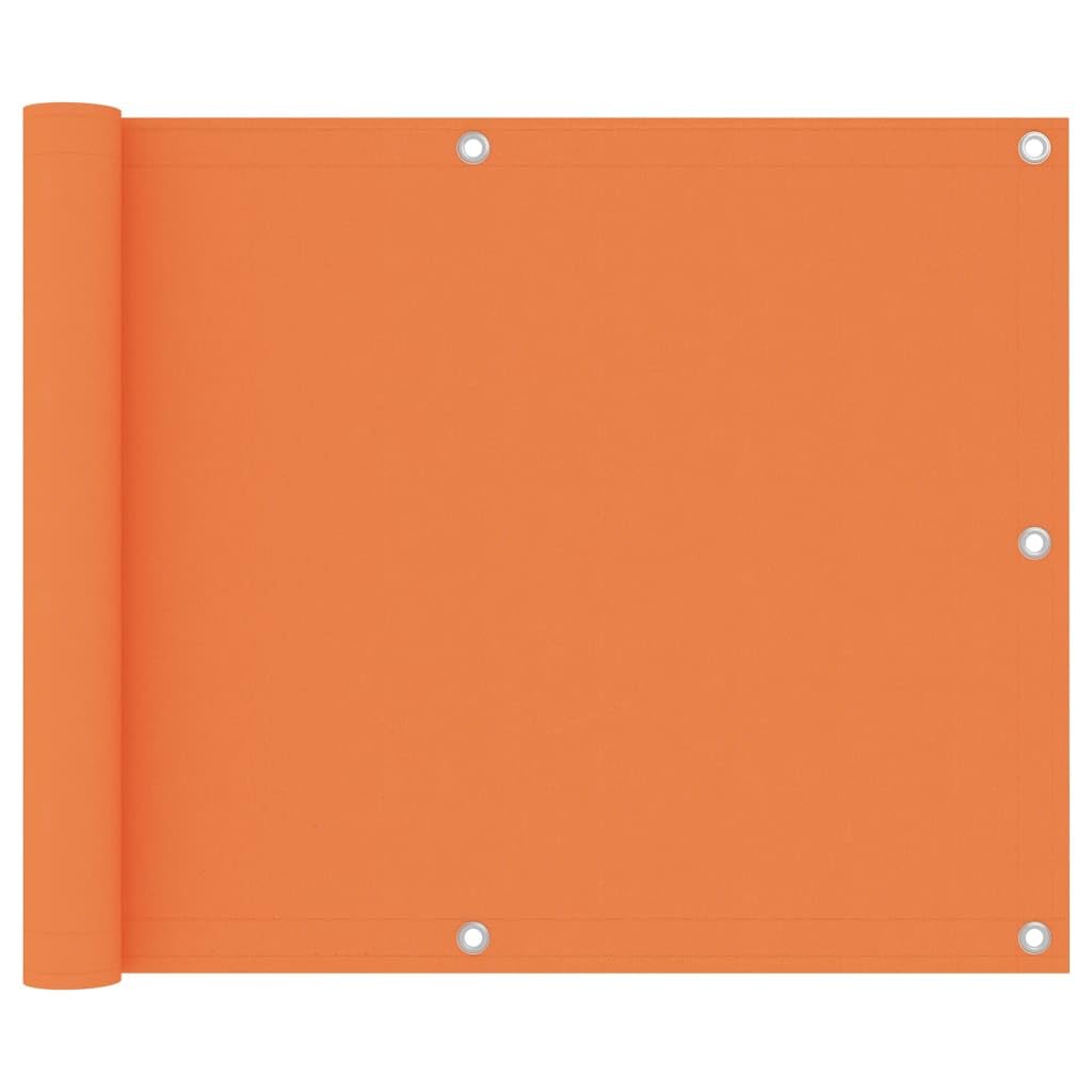 vidaXL Balcony Screen Balcony Protective Privacy Fence Garden Screen Wall Privacy Fencing Screening Outdoor Orange 75x500 cm Oxford Fabric — image 1