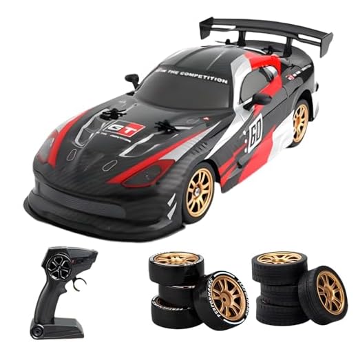 The perseids Remote Control High Speed RC Drift Car, Fast RC Race Cars for Adults 1/16 4WD 20KM/H Truck 2.4G Offroad RTR Speed & Steering Control Drifting Vehicles Toy with Drifting + Racing Tires