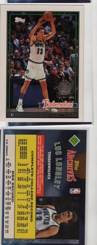 Luc Longley Topps Archives "THE ROOKIES" GOLD PARALLEL Basketball Card Minnesota Timberwolves-New Mexico Lobos