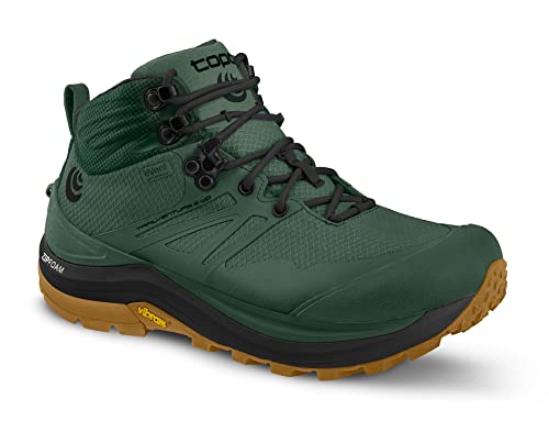 Topo Athletic Men's Trailventure 2 Wp Comfortable Waterproof 6Mm Drop Trail Running Boots, Athletic Shoes For Trail Running, Dark Green/Clay, Size 11.5 #TOP4