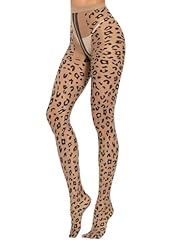 Nude Tights-natural/Black Leopard