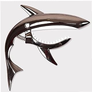 Ruluti 1pc en Alliage De Zinc De Guitare Capo Shark Capo Guitare Électrique avec Good Feeling Main pour Acoustique… - Les Beatles, Paul McCartney, John Lennon, RIngo Starr, George Harrison Ruluti 1pc en Alliage De Zinc De Guitare Capo Shark Capo Guitare Électrique avec Good Feeling Main pour Acoustique… – Image 2
