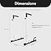BalanceFrom Steel Frame Multi Functional Home Gym Exercise Fitness Dip Stand Station with Adjustable Height, 500 Pound Capacity, White