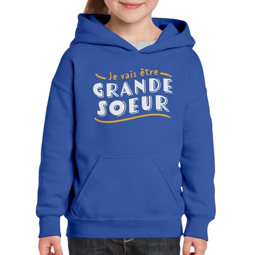 Sweat à capuche grande soeur annonce grossesse originale enfant - 3