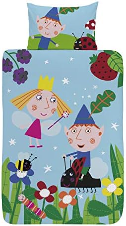 Coco Moon Ben and Holly Reversible Single Bed Duvet Cover and Pillow Set for Kids