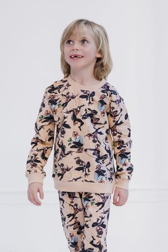 Marvel Spider-Man French Terry Sweatshirt and Jogger Pants Set Toddler to Big Kid4