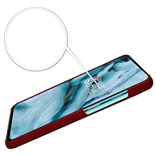 Image of Ultra Slim Hard Shell Back Case Cover for OnePlus Nord - Maroon Red