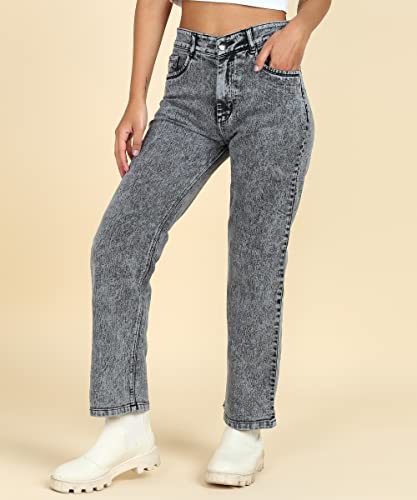 Image of Glossia Women Baggy Jeans || Women Jeans Pant || Baggy Jean's for Women's High Waist || Straight Jean's for Women's || Ladies Jean,s for Woman || Loose Jean,s for Woman Stylish (B0DGG76VYW)