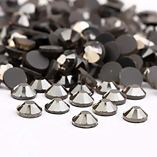 Image of Beadsland Crystal Hotfix Rhinestone,Machine Cut Stone 2880pcs /pkg (Black Diamond,SS6 /2mm)