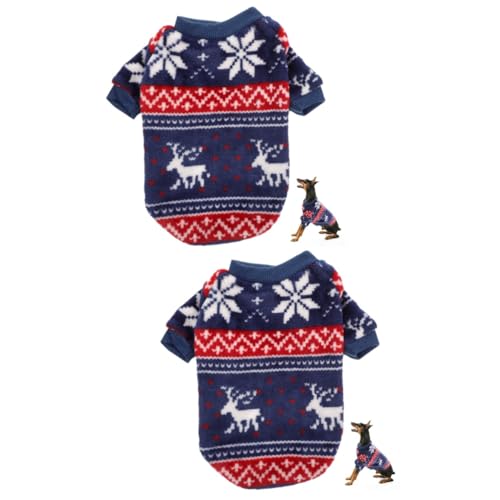 Costume de noël pour chiot HMJGDHX 2 pièces vêtement chien