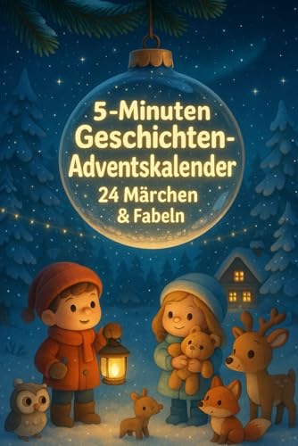5-Minuten Geschichten-Adventskalender – 24 Märchen & Fabeln: Ein magischer Vorlese-Adventskalender für Kinder – 24 herzerwärmende Weihnachtsgeschichten über Freundschaft, Hoffnung & Liebe