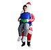 XYQB Costume da Babbo Natale, Che Tiene in Mano Le tue Bambole gonfiabili di Oggetti sceniciXYQB