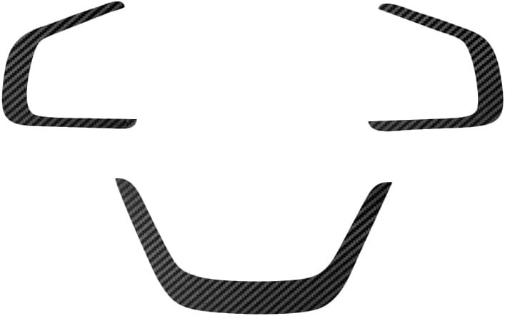 MUXEE 3 piezas de calcomanías interiores para volante para Kia Forte Cerato K3 2019 2020 2021 2022 2023 2024  Accesorios interiores deportivos de