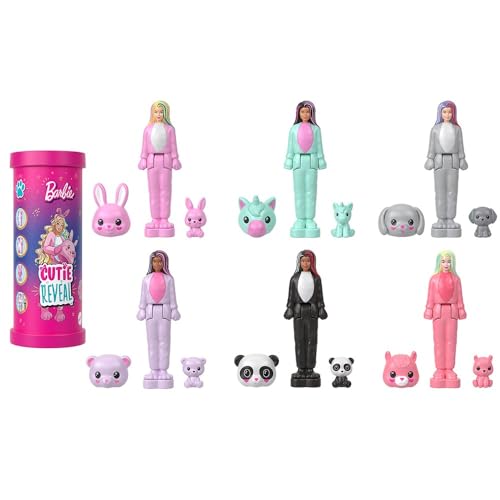 Barbie Mini BarbieLand, Boneca Cutie Reveal Surpresa de 3,8 cm de Altura, Para crianças a partir de