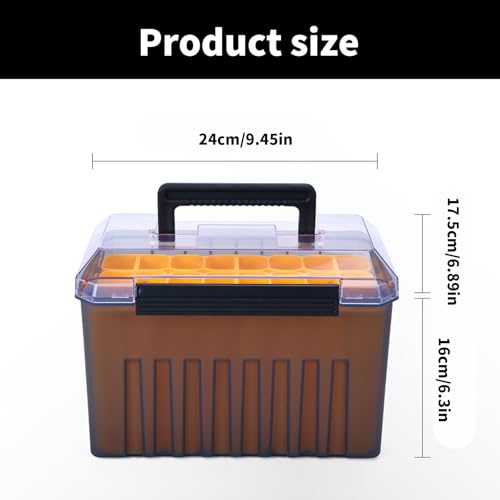 Caja para cebos de camarones impermeable con compartimentos de madera ligera 3