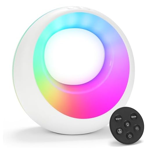 Aoliontoy Night Light, Bedside lamp with Touch and Remote Control, 1-3 Hour Timer, 5 Levels Adjustable Brightness & Free Standing, Rechargeable Battery, Gift Choice for Teens, Room Decor, Party