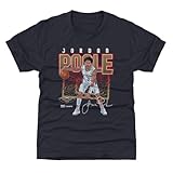 500 LEVEL Jordan Poole New Orleans Pelicans Shattered Youth Shirt (Tri Navy, 8Y Medium)