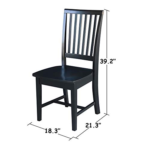 International Concepts Mission Chair, Black #TOP5