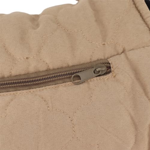 Muff de Mão, Bolsa de Aquecimento de Mão Confortável Tubo Reto Cáqui à Prova d'água Calor Duradouro