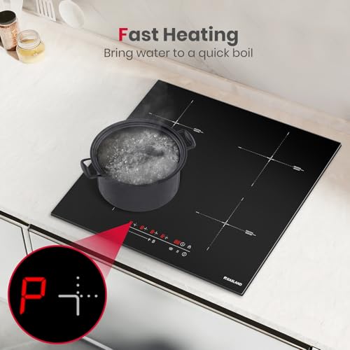 GASLAND 24 Inch Induction Cooktop 4 Burners,7200W Built-in Induction Stovetop with Booster and Timer, 240V Electric Hob, 9 Power Levels, Slide Touch Control, Child Safety Lock, Hard Wire - Thumbnail 2
