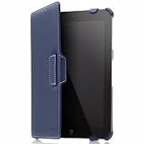 Carcasa protectora para Tablet Web - poliuretano sarga - azul índigo - para Apple iPad mini