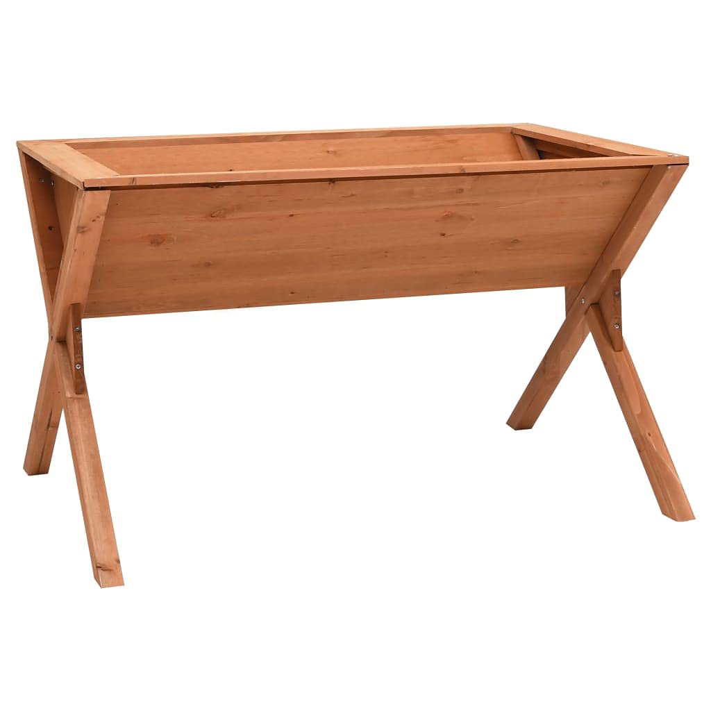 Fioriera in Legno, Supporto per Piante in Legno di Abete con Design a X, Fioriera da Esterno, Vasi per Piante da Interno, per Balcone, Giardino, Interni, 90x55x56 cm