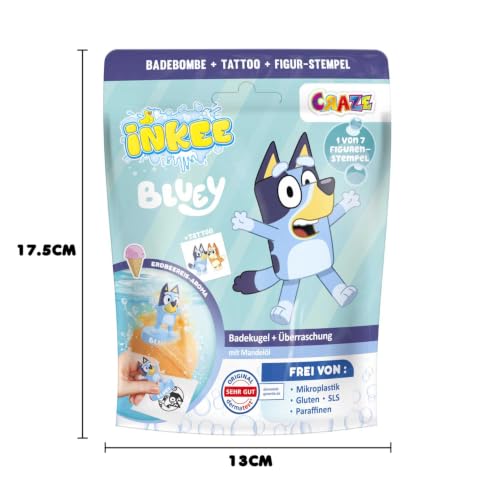 INKEE Bombe de Bain Bluey Surprise, Senteur Glace à la Fraise 100 g (Lot de 2) – vue 7
