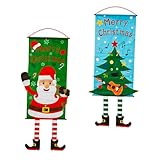 Decorazione da parete natalizia da appendere: porta una nuova sensazione e buon umore, appendiabiti per feste di natale.