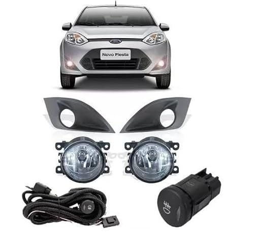 Kit Farol Milha Fiesta 2011 2012 2013 2014 Botão Modelo Original