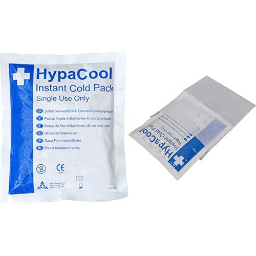 Safety First Aid Group HypaCool Compact Instant Cold Pack (24 Pack) with Protective Sleeves (12 Pack)