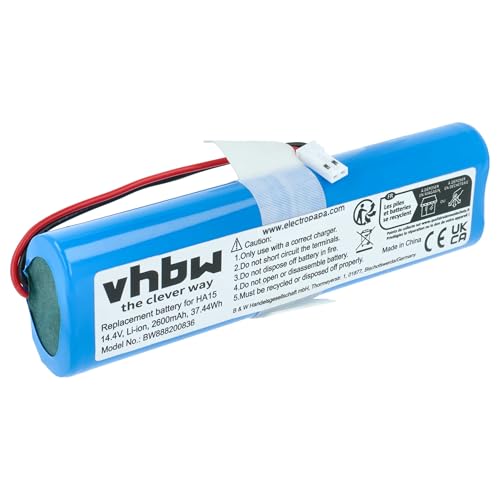vhbw Akku kompatibel mit Medion MD 18500, 18501, 18600 Staubsauger Home Cleaner Heimroboter (2600mAh, 14,4V, Li-Ion) vhbw Akku kompatibel mit Medion MD 18500, 18501, 18600 Staubsauger Home Cleaner Heimroboter (2600mAh, 14,4V, Li-Ion)
