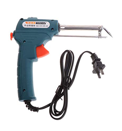 Image of DIY Crafts 220V 60W Automatic Send Tin Electric Soldering Iron Wedling Gun Rework Station Complete Kit Extra Pcs As Choice. (Design No # 2, Pack of 1 Set)