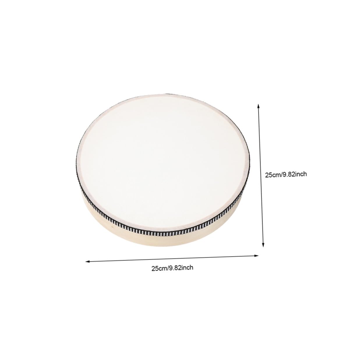 SUPVOX Tamburello Musicale in Legno 3 Pezzi Set Hand Drum Percussione Facile da Tenere Design Rotondo per Performance ed Educazione Ragazzo Ragazza e Adulti