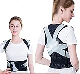 姿勢サポーター 姿勢ベルト 背筋サポーター 背筋ベルト 背筋矯正 姿勢矯正 サポーター ベルト バックショルダーサポートベルト 姿勢補正器 大人の子供用バックストレートナーブレースランバーサポートストレートショルダータイツ 痛くなりにくい素材 男女兼用 (Size : XXL)