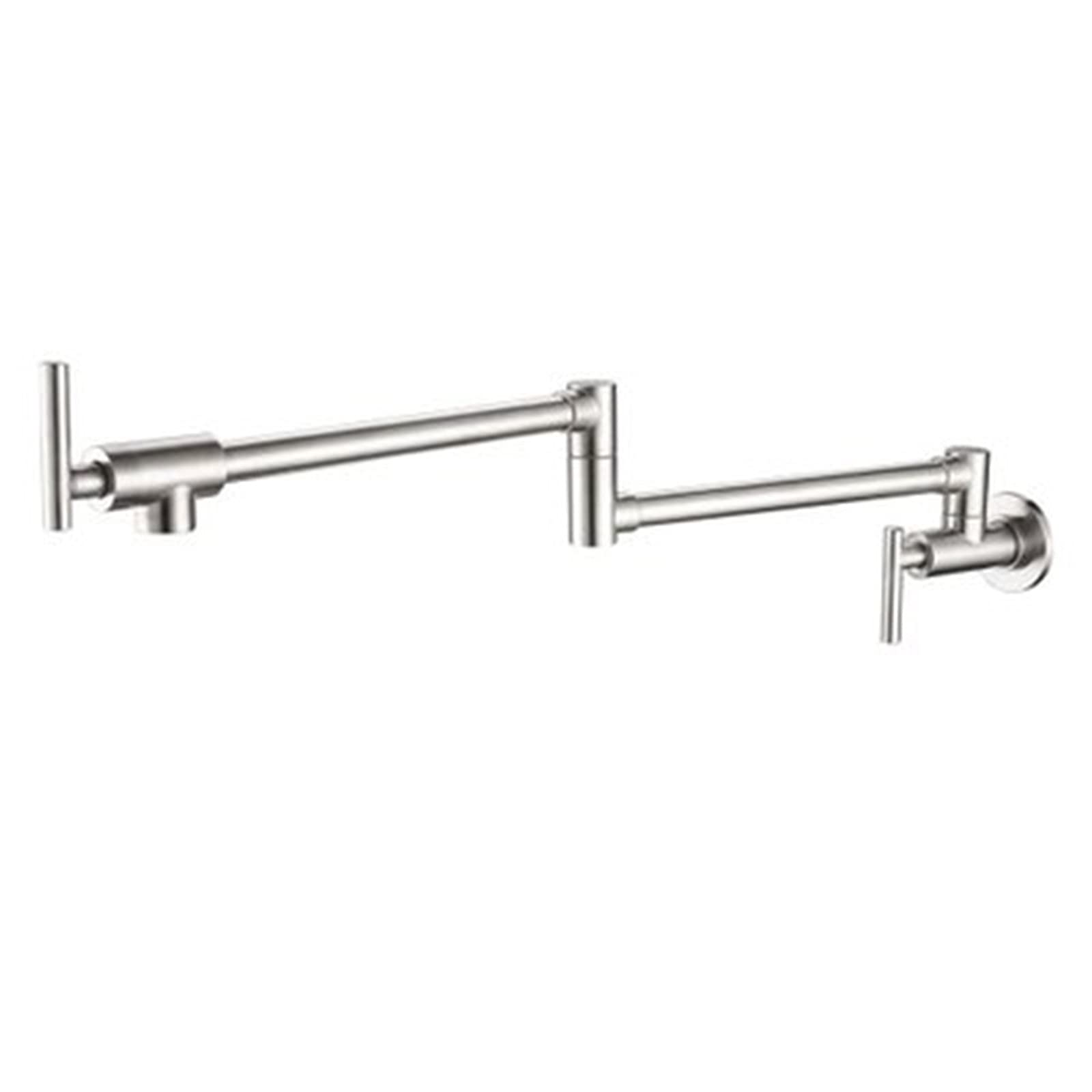 Robinet de remplissage de marmite en laiton noir mat au design pliable
