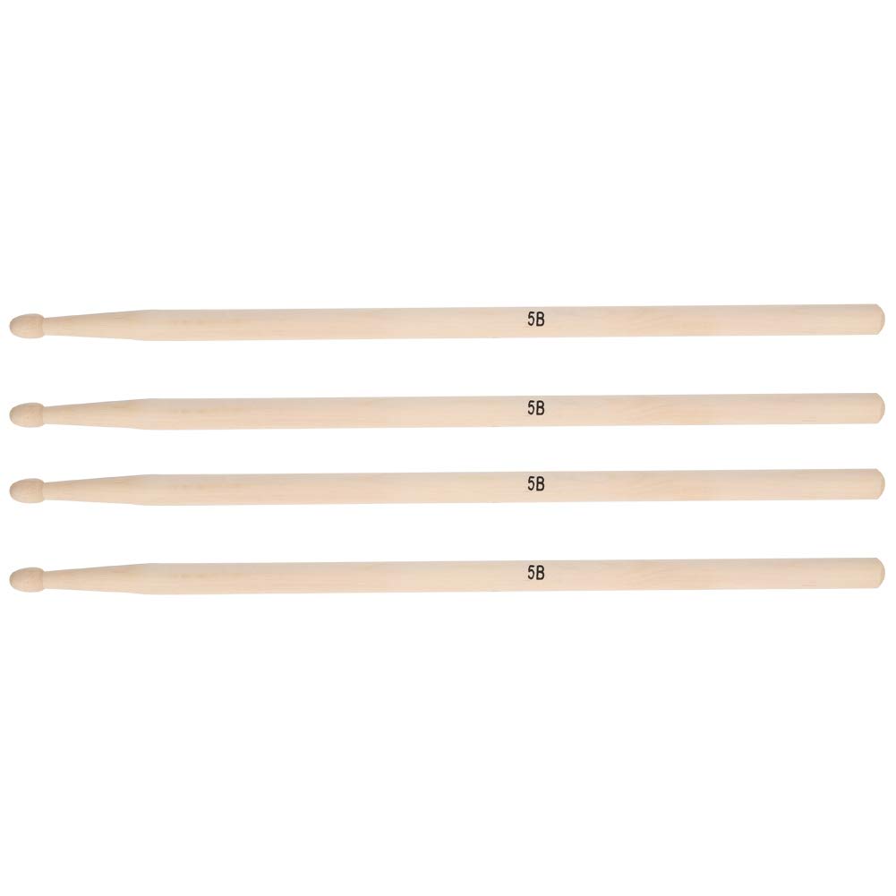 Jazz Drum Sticks, Classic Grade A Maple High Sound Matching Drumsticks for Jazz for Rock for Punk for Popular Music(5B drum sticks)