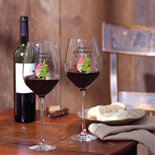 Verre à vin nains de Noël (Lot de 2) : Cadeau idéal pour amateurs de vin - 7